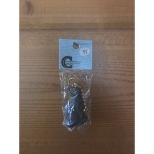 Vintage 90s conversation concepts 2" cat dollhouse keychain Black Cat Figurine